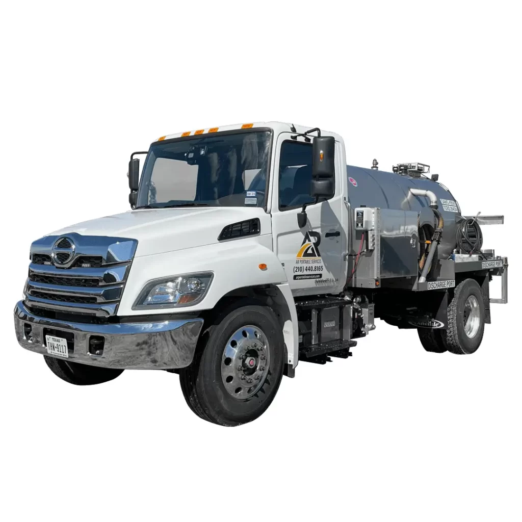 Septic tanks pumping truck