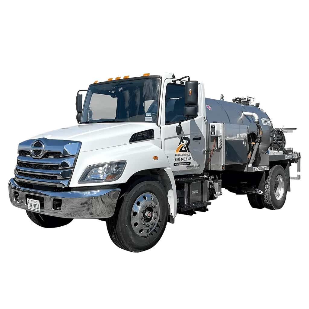 Septic tanks pumping truck